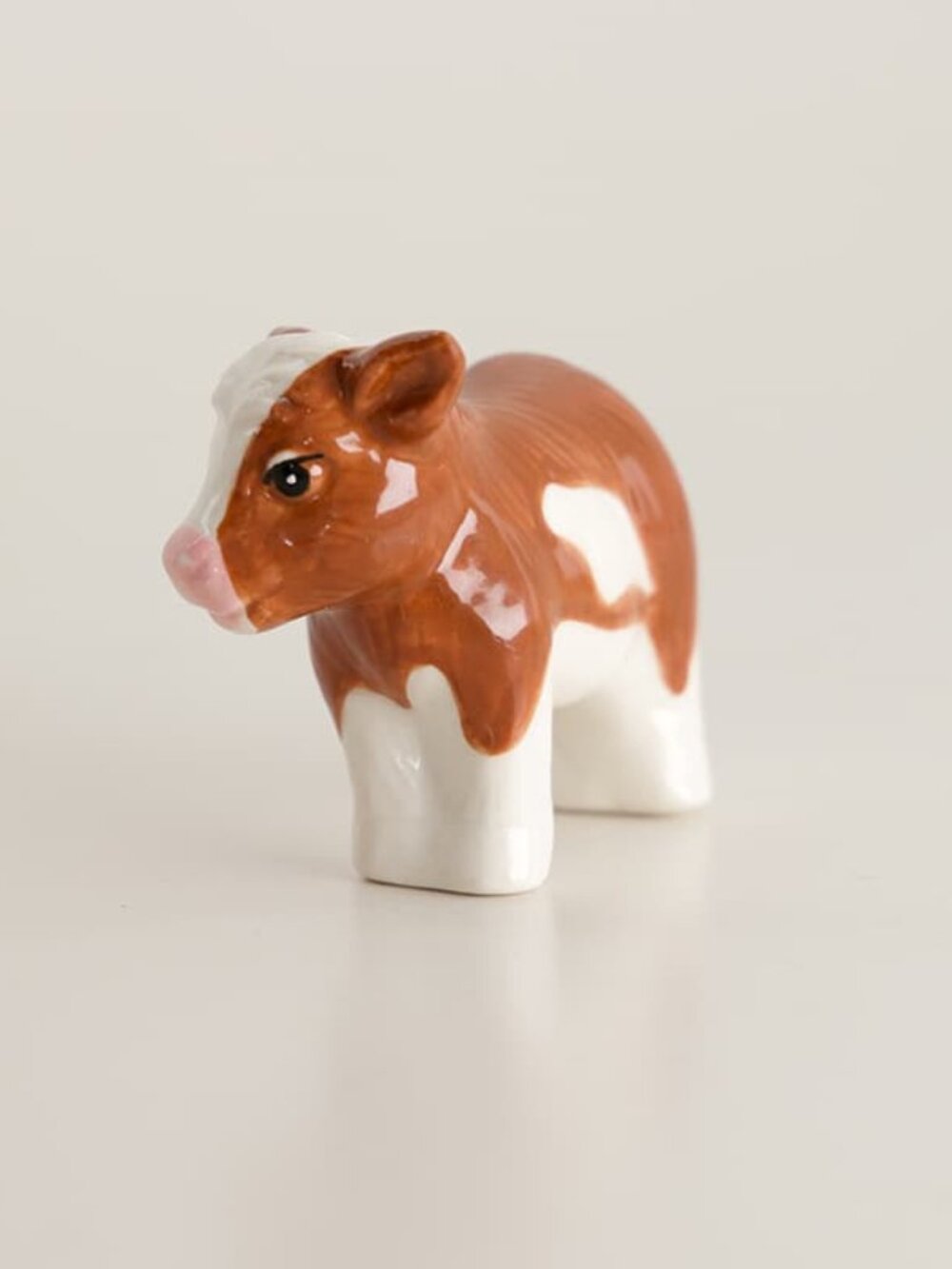 Cracker Barrel Cow Salt & Pepper Shakers Black White Brown Stoneware Farmhouse - Picture 6 of 9